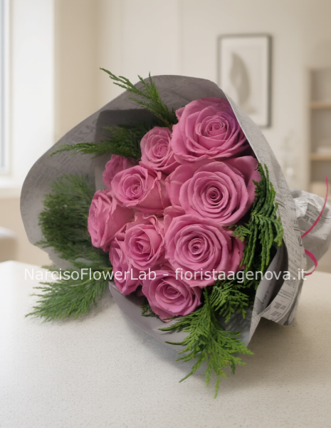 BOUQUET DI ROSE ROSA