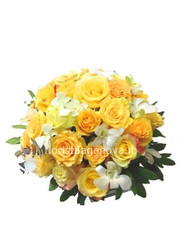ELEGANZA DI ROSE GIALLE ELEGANZA DI ROSE GIALLE