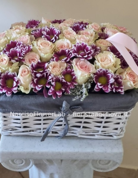 CESTO ROSE E MARGHERITE
